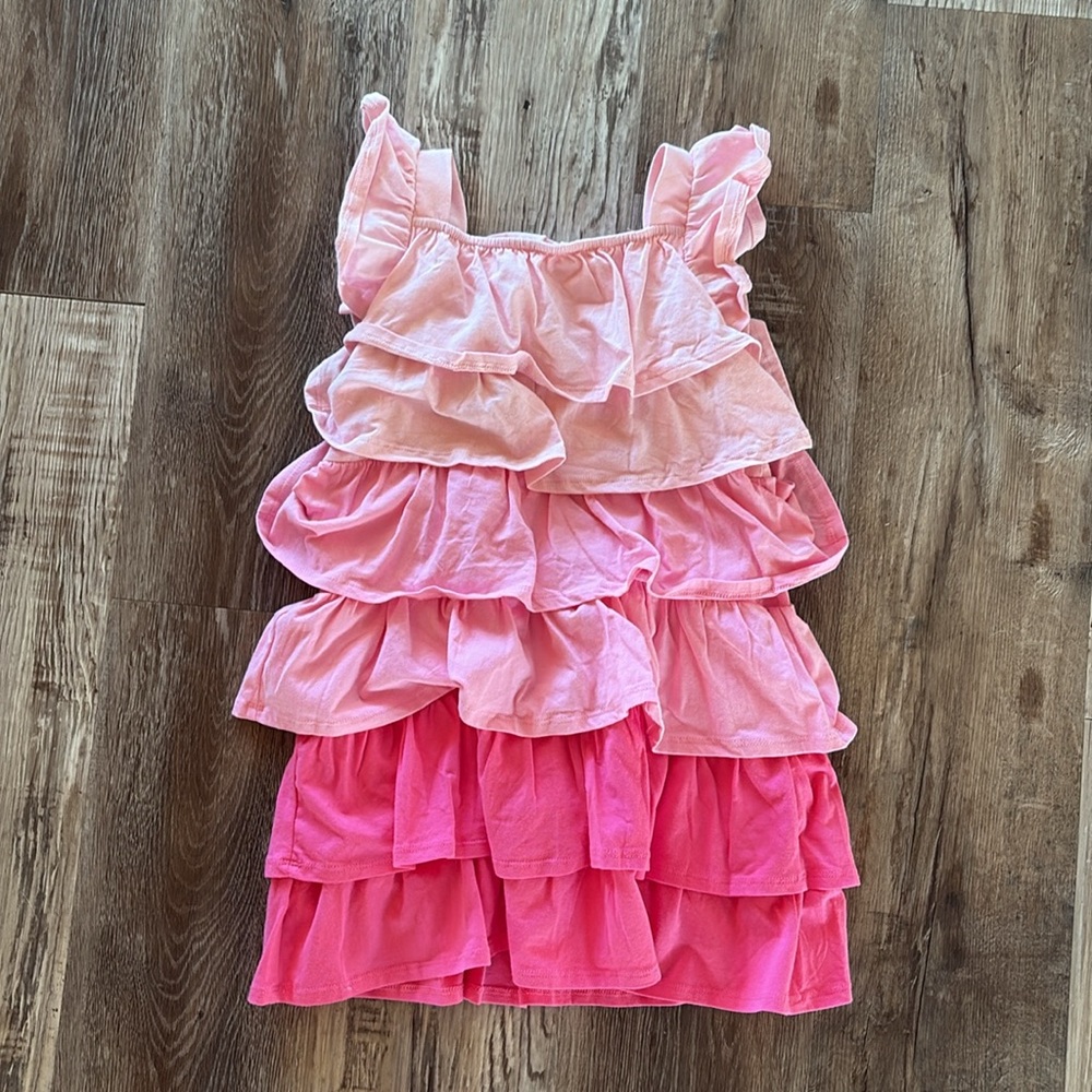 Andy & Evan Ruffle Kids Dress - Picture 3 of 3